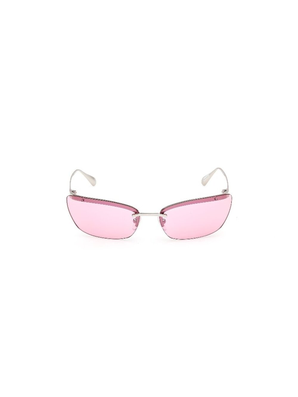 New Max&Co Women's Sunglasses Silver Purple Lens Metal Frame MO0150 16Z 63